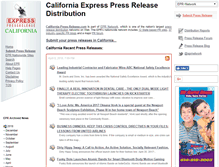 Tablet Screenshot of california-press-release.com